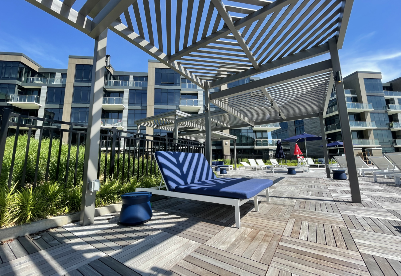 Pier Village Lofts Structural Pergola Systems