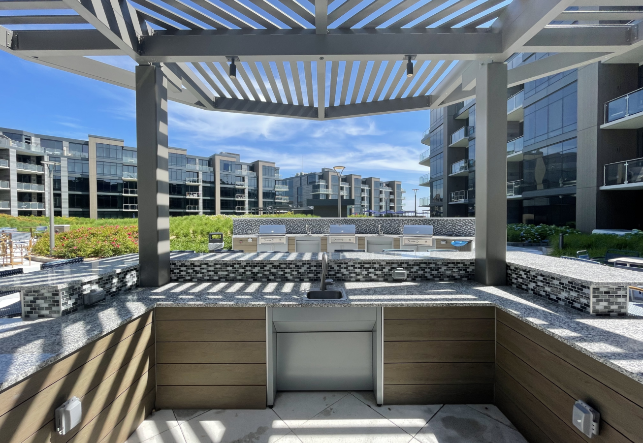 Pier Village Lofts Structural Pergola Systems